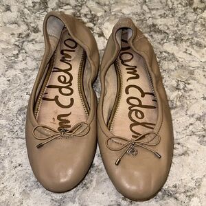 🤎 Sam Edelman Nude Leather Ballet Flats 7.5